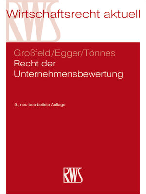 cover image of Recht der Unternehmensbewertung